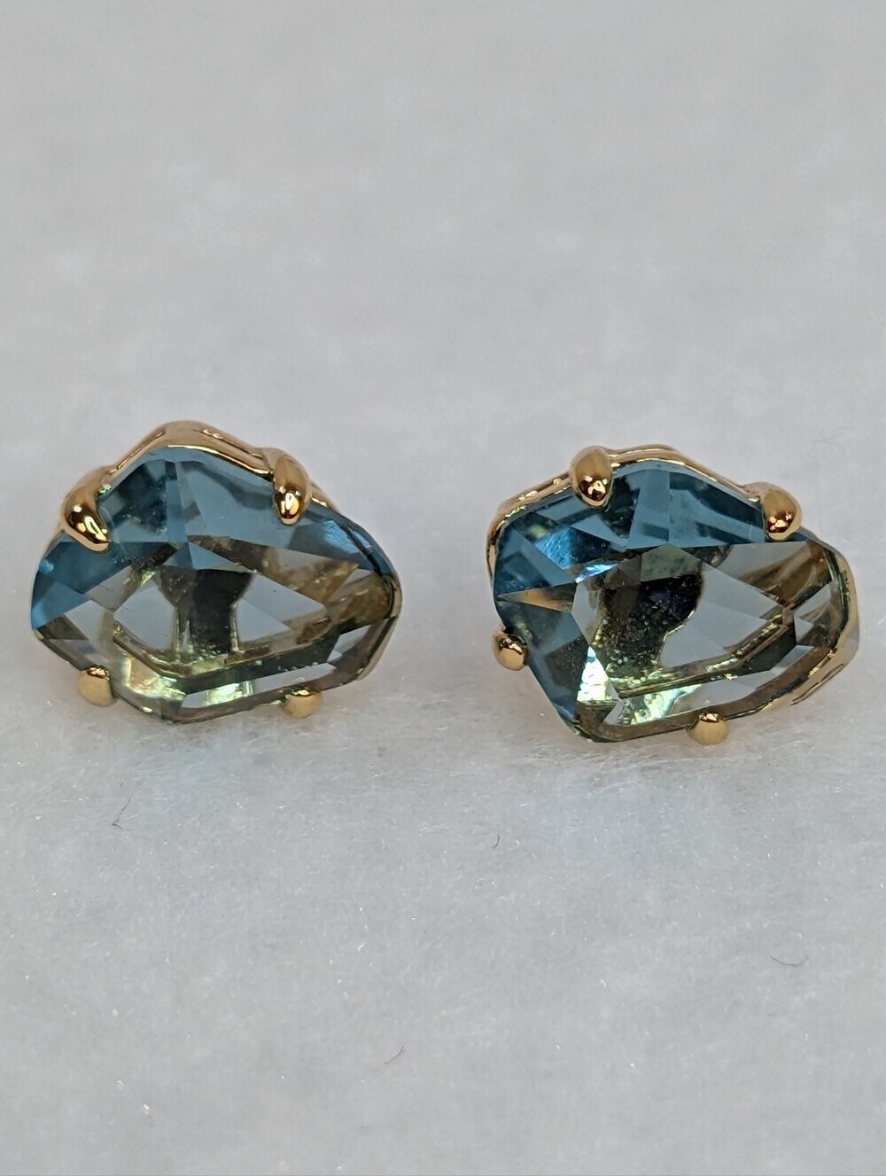 Kate Spade Blue Cubic Zirconia Irregular Cut Earrings - Picture 1 of 5